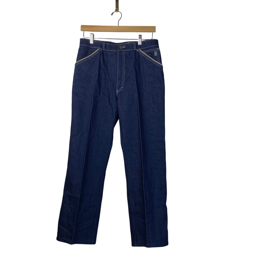 Vintage 80s Bill Blass High Waist Jeans Womens Size 16 (Modern 12) Rigid Denim